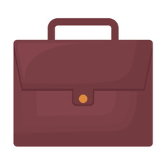 portfolio briefcase icon over white background, colorful design. vector illustration