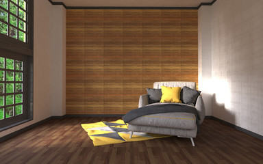 3d rendering interior background