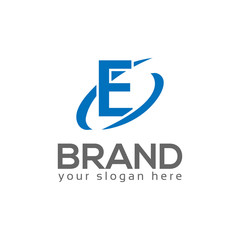 Letter E Swoosh Logo