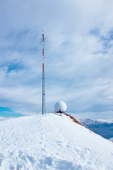 meteorological station of Monte Lema Switzerland