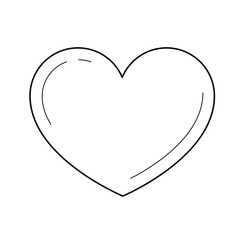 Appreciate sign vector line icon isolated on white background. Heart shape line icon for infographic, website or app. Approval and like sign used in social media and social network.