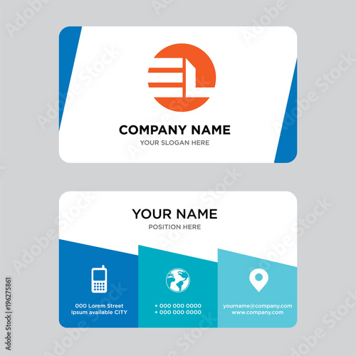 El Le Business Card Design Template Visiting For Your Company El Le Business Card Design Template Visiting For Your Company Modern Creative And Clean Ideny Vector Ilration