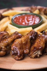 Texas style chicken wings