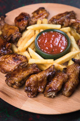 Texas style chicken wings