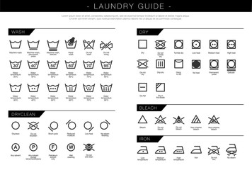 Laundry Vector Icons set, full collection