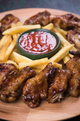 Texas style chicken wings