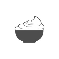 pudding icon. Element of dairy icon. Premium quality graphic design icon. Signs and symbols collection icon for websites, web design, mobile app