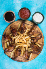 Texas style chicken wings