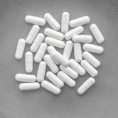 White Vitamin Pills