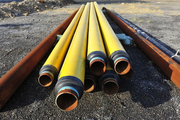 The pipe and valve oil fields