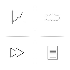 Web And Text simple linear icon set.Simple outline icons