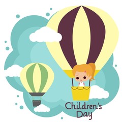 Happy children's day illustration