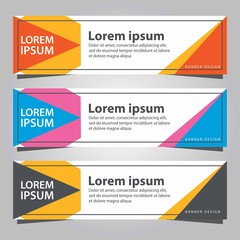 Set of banner templates. Business banner template