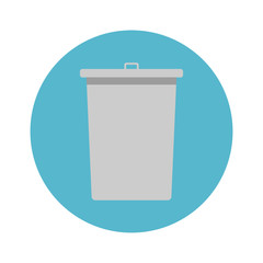 Recycle bin delete icon, logo