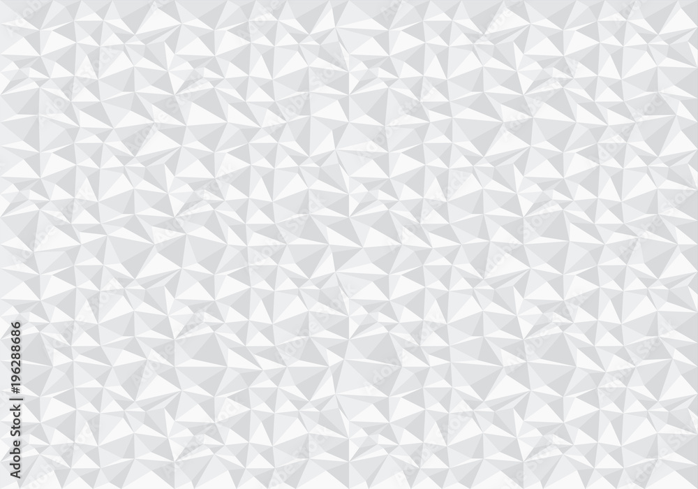 Aufkleber abstract white polygon pattern background texture vector illustration.