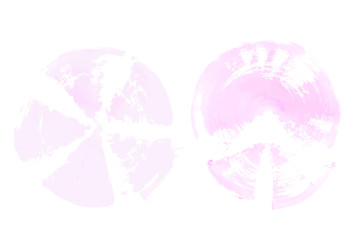 Obraz premium Vector pink paint smear stroke stain set. Abstract pink glittering textured art illustration. Acrylic Texture Paint Stain Illustration. Hand drawn brush strokes vector elements. Acrilyc strokes.