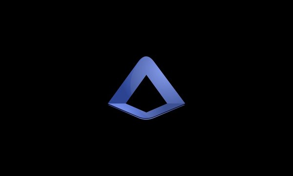 letter A logo design vector, Monogram Letter A Geometric Triangle Arrow Business Company Stock Vector Logo Design Template
