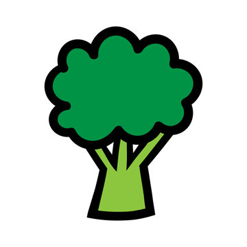 Cartoon Broccoli Illustration