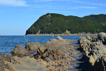Fototapeta na wymiar Beautiful sea Wakayama in national park Japan.