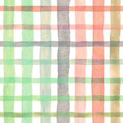 Watercolor rainbow stripes pattern