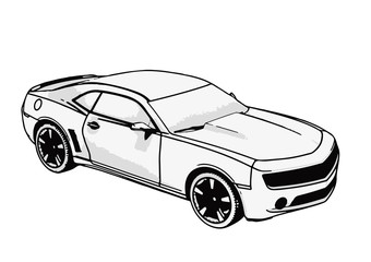 outline car vector