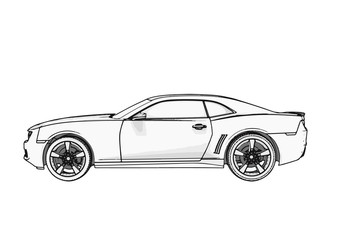 outline car vector