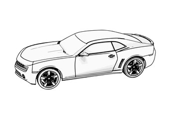 outline car vector