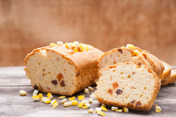 Sliced fruit cake 