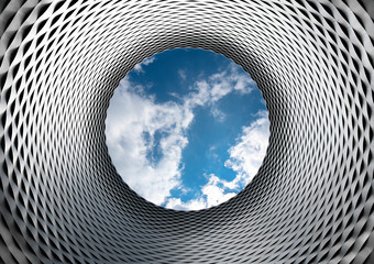 Round futurist architecture - Herzog & De Meron - Basel