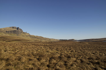 Old Man of Storr in morning sunshine