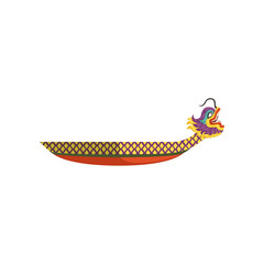 Dragon Boat, colorful symbol of Chinese traditional Festival vector Illustration on a white background