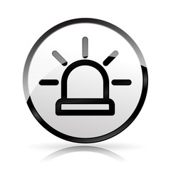 siren icon on white background