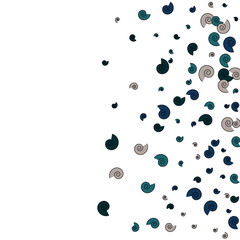 Vector Confetti Background Pattern. Element of design. Color spirals on a white background