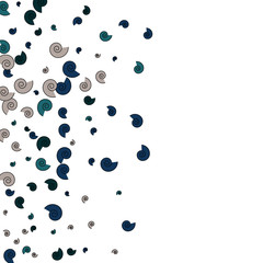 Vector Confetti Background Pattern. Element of design. Color spirals on a white background