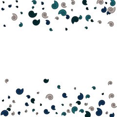 Vector Confetti Background Pattern. Element of design. Color spirals on a white background