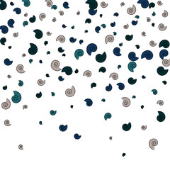 Vector Confetti Background Pattern. Element of design. Color spirals on a white background