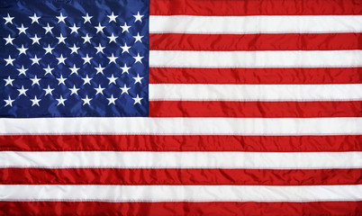 Closeup background of American flag