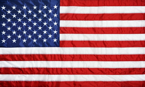 Closeup background of American flag