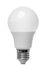 LED lamp on white background