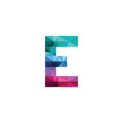 Letter E Full Color - Logo Template
