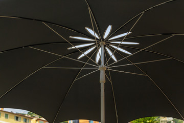 Shade from Black Umbrella