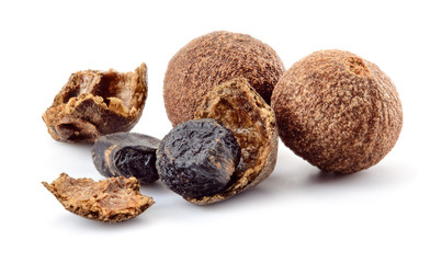 Allspice pepper isolated. Peppercorns. Full depth of field.