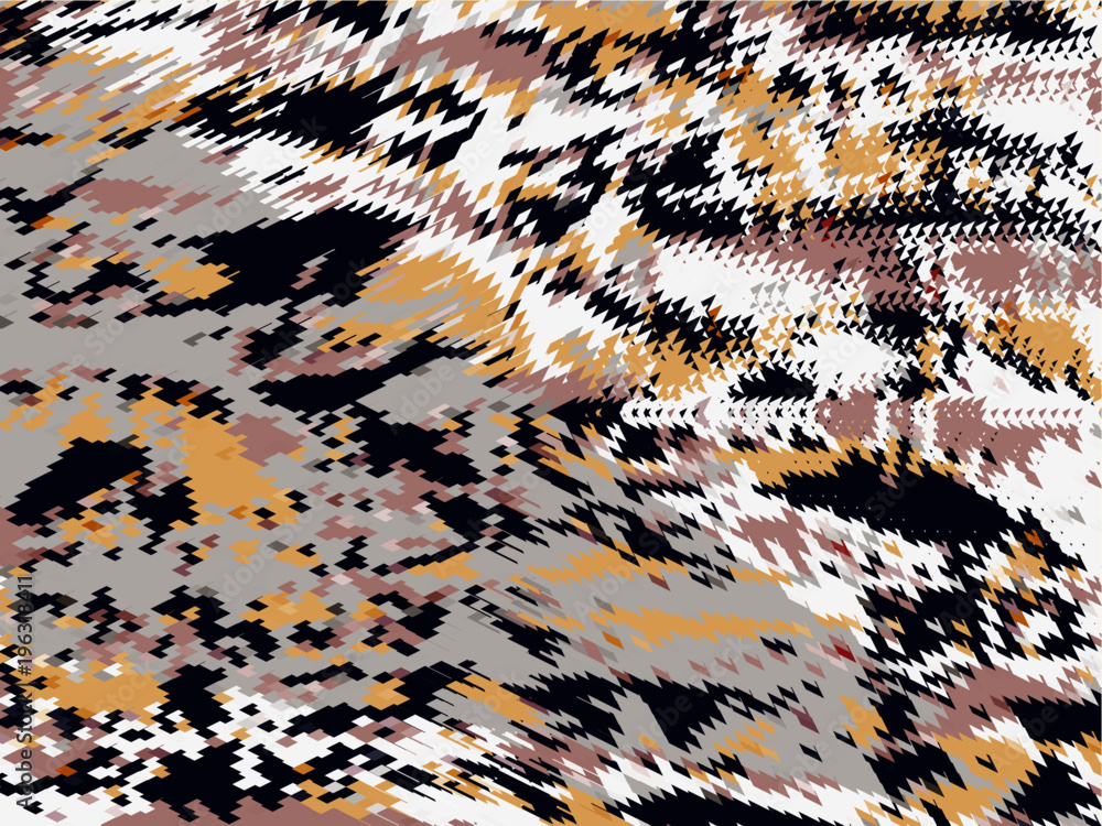 Poster abstract vector background. color composition of regular overlapping graphic elements.