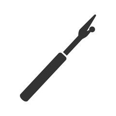 Sewing seam ripper glyph icon
