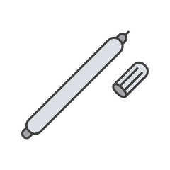 Fabric marker pen color icon