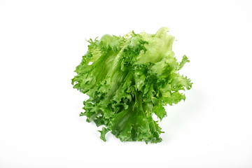 Obraz premium fresh, green salad isolated on white background