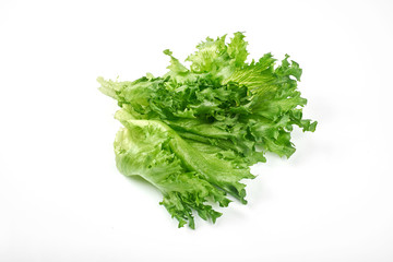 Fototapeta premium fresh, green salad isolated on white background