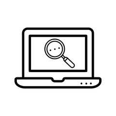 Search on web vector icon