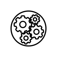 Settings vector icon