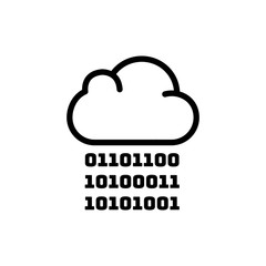 Cloud computing vector icon